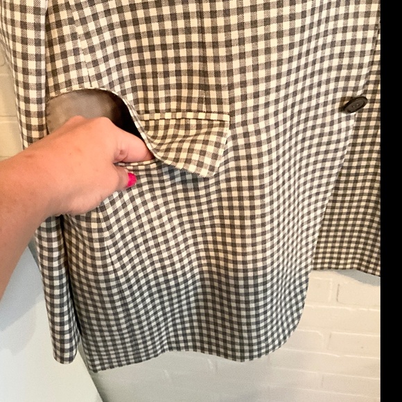 Canali Grey and White Houndstooth Blazer - Picture 7 of 16